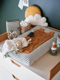 Matelas à Langer GREEN FOREST Personnalisable Beige / Multicolore - Vertbaudet -Buki France Shop matelas a langer green forest personnalisable 3