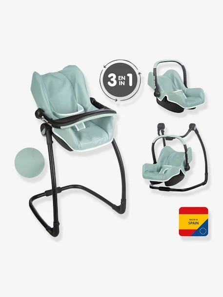 Maxi Cosi Et Chaise Haute 3 En 1 - SMOBY Vert - Smoby 5 Maxi Cosi Et Chaise Haute 3 En 1 - SMOBY Vert - Smoby – Image 5