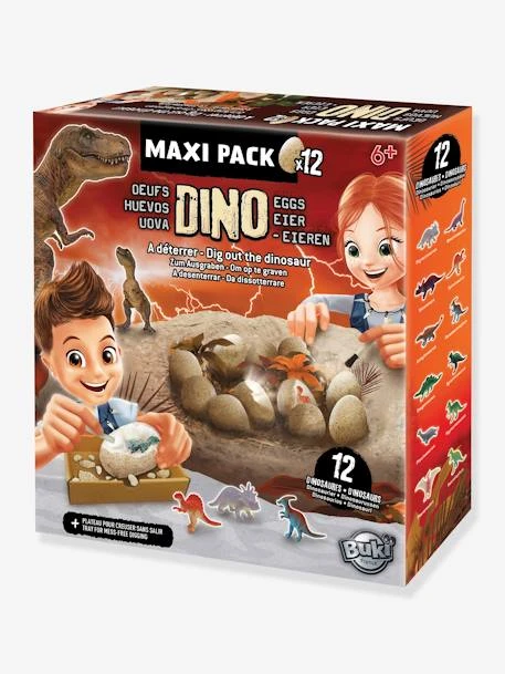 Maxi Pack 12 Oeufs Dinosaures - BUKI Orange - Buki 1 Maxi Pack 12 Oeufs Dinosaures - BUKI Orange - Buki