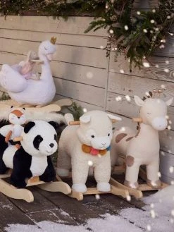 Panda à Bascule Bébé En Bois FSC® Blanc - Vertbaudet