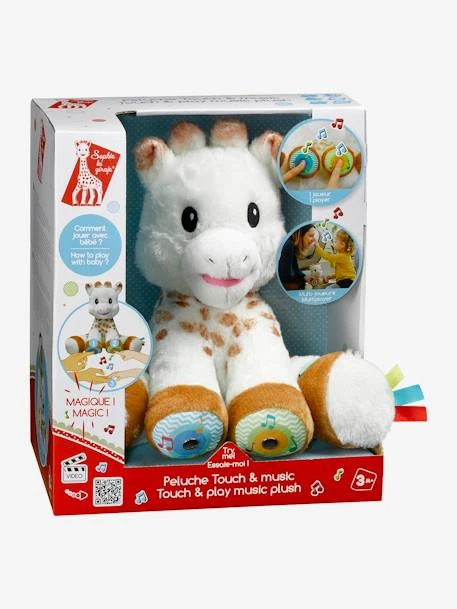 Peluche Sophie La Girafe Touch And Music VULLI Blanc - Sophie La Girafe 2 Peluche Sophie La Girafe Touch And Music VULLI Blanc - Sophie La Girafe – Image 2