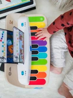 Piano Connecté Magic Touch - HAPE Blanc - Hape -Buki France Shop piano connecte magic touch hape 3