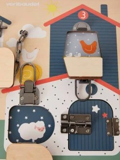 Planche à Verrous En Bois FSC® Multicolore - Vertbaudet -Buki France Shop planche a verrous en bois fsc 3