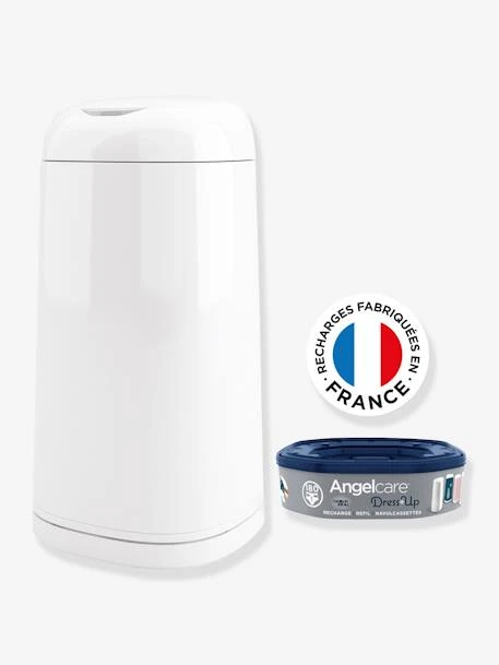Poubelle à Couches Dress Up ANGELCARE Blanc - Angelcare 1 Poubelle à Couches Dress Up ANGELCARE Blanc - Angelcare