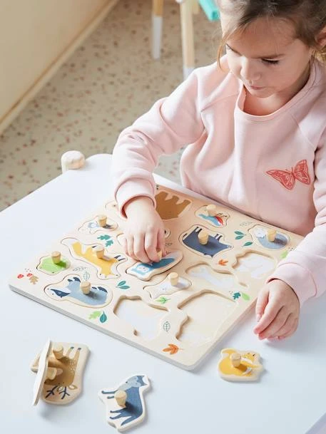 Puzzle Bouton Forêt En Bois FSC® Multicolore - Vertbaudet 4 Puzzle Bouton Forêt En Bois FSC® Multicolore - Vertbaudet – Image 4