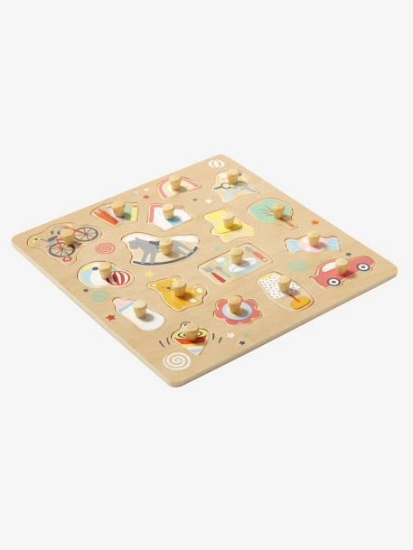 Puzzle Bouton Happy En Bois FSC® Multicolore - Vertbaudet 1 Puzzle Bouton Happy En Bois FSC® Multicolore - Vertbaudet