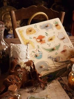 Puzzle Boutons Jungle En Bois FSC® Multicolore - Vertbaudet -Buki France Shop puzzle boutons jungle en bois fsc 2