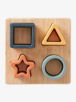 Puzzle Des Formes En Bois Et Silcone Multicolor - Vertbaudet -Buki France Shop puzzle des formes en bois et silcone 2