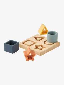 Puzzle Des Formes En Bois Et Silcone Multicolor - Vertbaudet -Buki France Shop puzzle des formes en bois et silcone 3