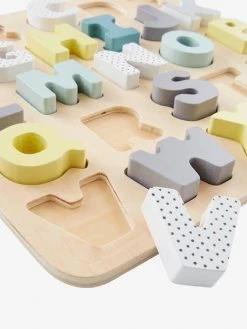 Puzzle Lettres à Encastrer En Bois FSC® Multicolore - Vertbaudet -Buki France Shop puzzle lettres a encastrer en bois fsc 4