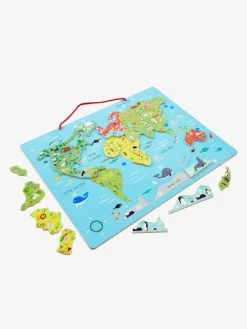 Puzzle Monde Magnétique En Bois FSC® Multicolore - Vertbaudet -Buki France Shop puzzle monde magnetique en bois fsc 2