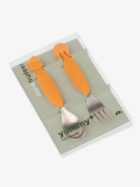 Set 2 Couverts DONE BY DEER YummyPlus Sea Friends Rose - Done By Deer 4 Set 2 Couverts DONE BY DEER YummyPlus Sea Friends Rose - Done By Deer – Image 4