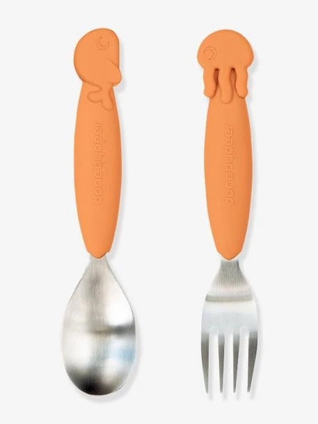 Set 2 Couverts DONE BY DEER YummyPlus Sea Friends Rose - Done By Deer 5 Set 2 Couverts DONE BY DEER YummyPlus Sea Friends Rose - Done By Deer – Image 5