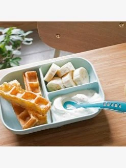 Set Vaisselle 2 Pièces Silicone BEABA Gris Clair - Beaba -Buki France Shop set vaisselle 2 pieces silicone beaba 4