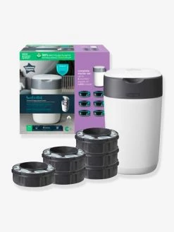 Starter Pack Poubelle à Couches TOMMEE TIPPEE Twist & Click + 6 Recharges Blanc - Tommee Tippee 6 Starter Pack Poubelle à Couches TOMMEE TIPPEE Twist & Click + 6 Recharges Blanc - Tommee Tippee -Buki France Shop starter pack poubelle a couches tommee tippee twist click 6 recharges 2