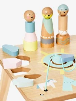 Table D'activités Petits Sioux En Bois FSC® Multicolore - Vertbaudet -Buki France Shop table dactivites petits sioux en bois fsc 4