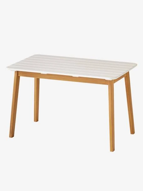 Table Outdoor/indoor Tropicool Blanc - Bois - Vertbaudet 2 Table Outdoor/indoor Tropicool Blanc - Bois - Vertbaudet – Image 2