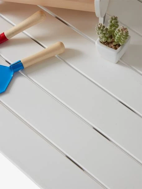 Table Outdoor/indoor Tropicool Blanc - Bois - Vertbaudet 5 Table Outdoor/indoor Tropicool Blanc - Bois - Vertbaudet – Image 5