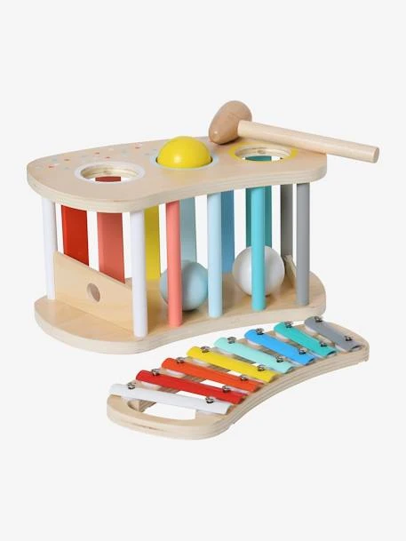 Tap Tap Xylophone 2 En 1 En Bois FSC® Multicolore - Vertbaudet 2 Tap Tap Xylophone 2 En 1 En Bois FSC® Multicolore - Vertbaudet – Image 2