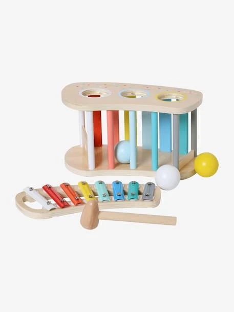 Tap Tap Xylophone 2 En 1 En Bois FSC® Multicolore - Vertbaudet 1 Tap Tap Xylophone 2 En 1 En Bois FSC® Multicolore - Vertbaudet