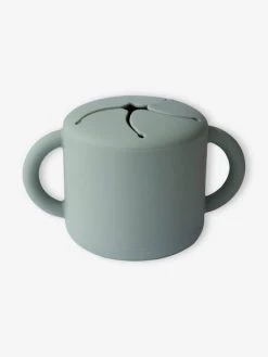 Tasse à Goûter MUSHIE En Silicone Vert - Mushie -Buki France Shop tasse a gouter mushie en silicone 3