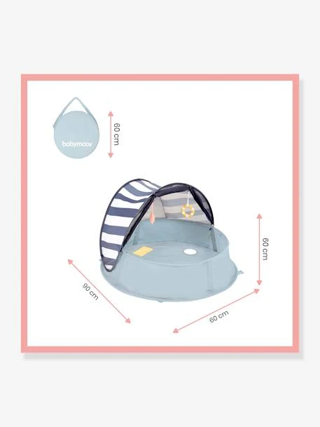 Tente Anti-UV Pop-up Aquani BABYMOOV Bleu Blanc Gris - Babymoov 3 Tente Anti-UV Pop-up Aquani BABYMOOV Bleu Blanc Gris - Babymoov â Image 3