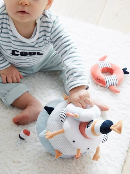 Tour à Empiler En Tissu LEON SUR LE PONTON Multicolore - Vertbaudet 5 Tour à Empiler En Tissu LEON SUR LE PONTON Multicolore - Vertbaudet – Image 5